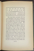 SACRED PROSTITUTION & MARRIAGE BY CAPTURE - 1932 ANTHROPOLOGY SERPENT WORSHIP