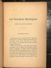 MYSTIC SCIENCES AMONG THE JEWS OF THE ORIENT - 1900 DEMONS, TALISMANS, KABBALAH