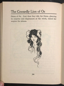 THE COWARDLY LION OF OZ - RUTH PLUMLY THOMPSON 1923 - Frank Baum Wizard of Oz