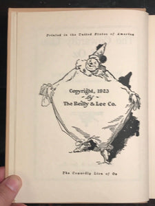 THE COWARDLY LION OF OZ - RUTH PLUMLY THOMPSON 1923 - Frank Baum Wizard of Oz