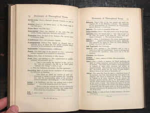 1910 — A DICTIONARY OF SOME THEOSOPHICAL TERMS, Powis Hoult, 1st / 1st