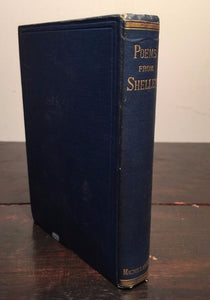 POEMS OF SHELLEY, Selected and Arranged by Stopford A. Brooke, 1882, RARE