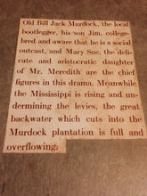 BACKWATER by T.S. Stripling, First Edition, 1930, VERY RARE Southern Miss. Life