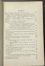 1888-89 - SOCIETY FOR PSYCHICAL RESEARCH - OCCULT HYPNOTISM TELEPATHY GHOSTS