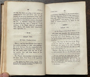 TETRABIBLOS - PTOLEMY, Wilson - 1st, 1828 - ASTROLOGY, ZODIAC, ORACLES, CHALDEAN