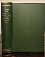 1901 - SOCIETY FOR PSYCHICAL RESEARCH - TRANCE, TELEPATHY - JAMES HYSLOP, OCCULT