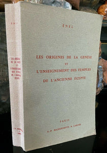 ORIGINES DES TEMPLES DE L'ANCIENNE EGYPTE - Ltd Ed 1963 - OCCULT ANCIENT EGYPT