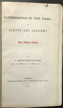 GLIMMERINGS IN THE DARK - 1st, 1850 - WITCHCRAFT MAGIC PERSECUTION SUPERSTITIONS