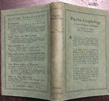 PSYCHO-GRAPHOLOGY - Bagger, 1st 1924 PSYCHIC READER OCCULT HANDWRITING MEDIUM