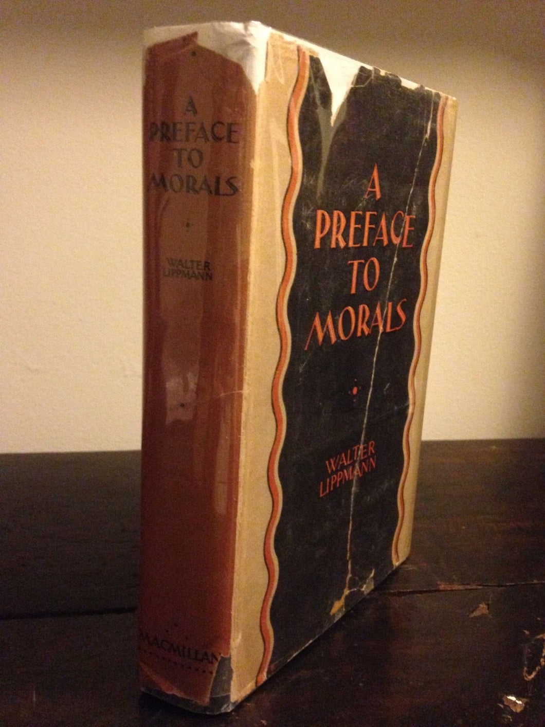 A PREFACE TO MORALS by Walter Lippmann, SIGNED, 1st Edition 1st Printing, 1929