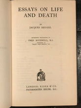 ESSAYS ON LIFE AND DEATH - Heugel, 1st Ed - OCCULT ASTROLOGY MUSIC NUMEROLOGY