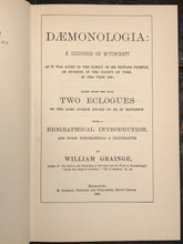FAIRFAX DAEMONOLOGIA: A DISCOURSE ON WITCHCRAFT; W. Grainge, 1st Reprint Ed 1971
