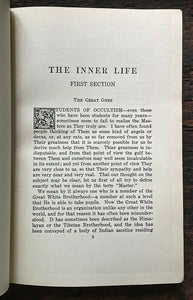 THE INNER LIFE - 1922, CW Leadbeater - THEOSOPHY ANCIENT WISDOM SPIRIT OCCULT