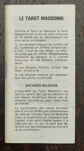 TAROT MADDONNI - Grimaud, 1st 1981 - TAROT CARDS DECK DIVINATION OCCULT