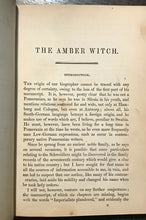 1846 - THE AMBER WITCH - Meinhold - WITCH TRIALS WITCHCRAFT LITERARY HOAX OCCULT