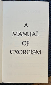 MANUAL OF EXORCISM - 1st, 1975 - CHURCH GUIDE SATAN DEVIL EVIL POSSESSION