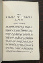 SEPHARIAL - THE KABALA OF NUMBERS, 1920 - KABALISTIC NUMEROLOGY DIVINATION