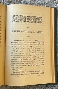 STRANGE STORY, HAUNTED AND HAUNTERS - Lytton, 1879 - GHOSTS SUPERNATURAL GOTHIC