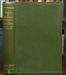 1891-92 SOCIETY FOR PSYCHICAL RESEARCH - SPIRIT PHOTOGRAPHY AUTOMATIC WRITING