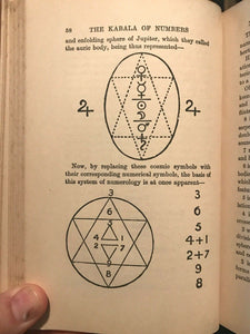 SEPHARIAL - THE KABALA OF NUMBERS - KABALISTIC NUMEROLOGY DIVINATION, Ca 1940s