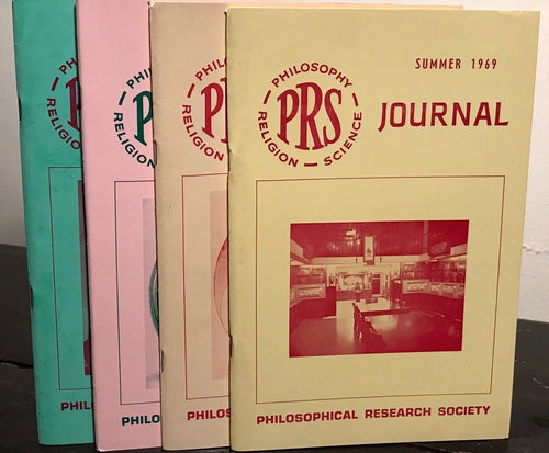 MANLY P. HALL, PHILOSOPHICAL RESEARCH SOCIETY JOURNAL - Full Year, 4 Issues 1969