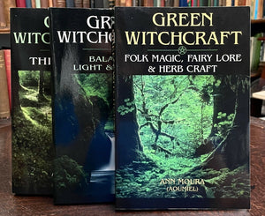 GREEN WITCHCRAFT - COMPLETE 3 Vol SET 1st Ed, ANN MOURA - WICCA NATURAL MAGICK