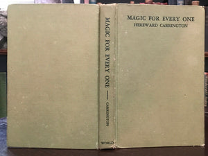 MAGIC FOR EVERY ONE - Carrington, 1st 1942 ILLUSTRATED CONJURING MAGICIAN TRICKS