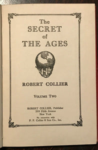 SECRET OF THE AGES - Collier, 1st 1926 COMPLETE 7 VOLS - MANIFEST LAW ATTRACTION