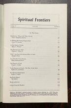 SPIRITUAL FRONTIERS MAGAZINE - Summer  1979 CHRISTIAN MYSTICISM HOLISTIC HEALING