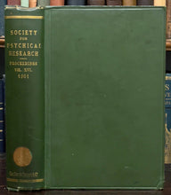 1901 - SOCIETY FOR PSYCHICAL RESEARCH - TRANCE, TELEPATHY, OCCULT - JAMES HYSLOP