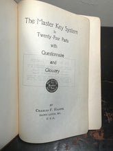 THE MASTER KEY SYSTEM in Twenty-Four Parts - by Charles D. Haanel, 1919, SCARCE