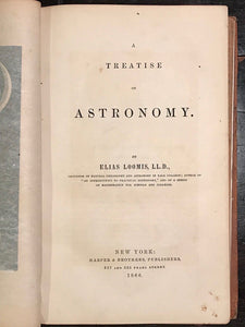 1866 - ELIAS LOOMIS - A TREATISE ON ASTRONOMY - ILLUSTRATED PLATES, Planets