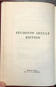 1907 SACRED BOOK OF DEATH SPIRITISM SOUL REINCARNATION - De Laurence OCCULT