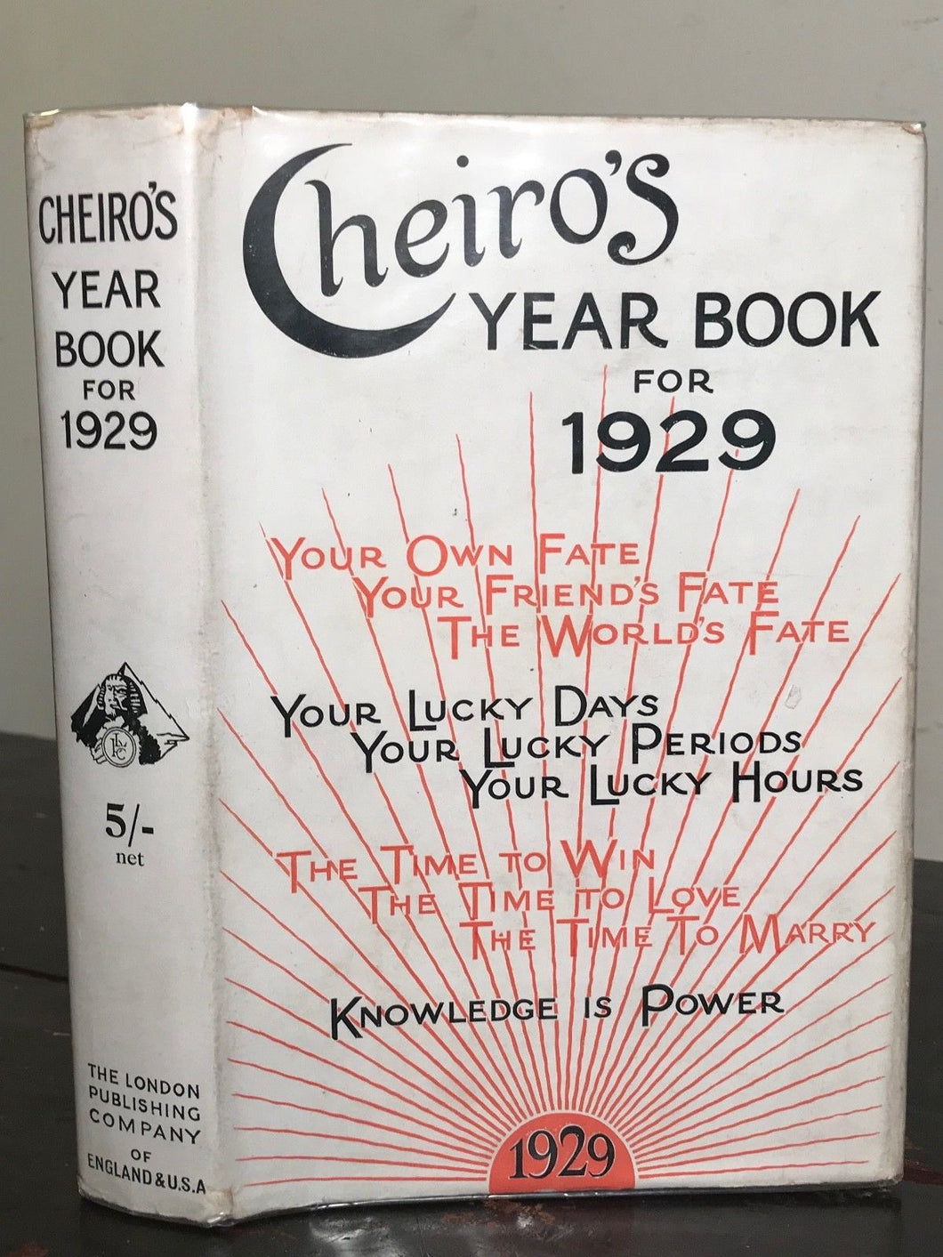 CHEIRO'S YEAR BOOK 1929 - CHEIRO 1st/1st - ASTROLOGY, NUMEROLOGY, DIVINATION