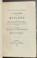 HISTORY OF THE WITCHES OF RENFREWSHIRE - 1877 WITCHCRAFT WITCH TRIALS BURNING