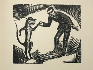 THE SIAMESE CAT - Underwood, 1st and Limited Ed, 1928 - CATS ART DECO WOODCUTS