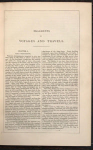 1856 - FRAGMENTS OF VOYAGES AND TRAVELS - CAPT. BASIL HALL - BRITISH EXPLORATION