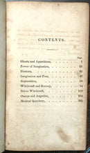 DEMONOLOGY, GHOSTS, APPARITIONS, POPULAR SUPERSTITIONS - 1st 1831 WITCHES OCCULT