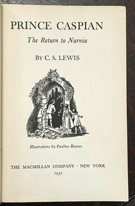 PRINCE CASPIAN - C.S. LEWIS, 1st 1951 - CHRONICLES OF NARNIA, FANTASY