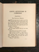 ALICE'S ADVENTURES IN CAMBRIDGE - Evarts, Barron - ALICE IN WONDERLAND SATIRE