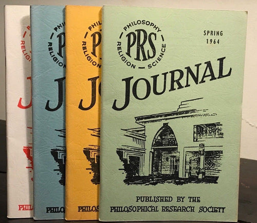 MANLY P. HALL, PHILOSOPHICAL RESEARCH SOCIETY JOURNAL - Full Year, 4 Issues 1964