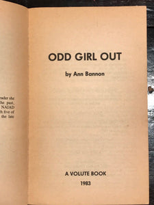 ODD GIRL OUT - Ann Bannon - Lesbian Pulp Fiction - 1st Volute Ed, 1983