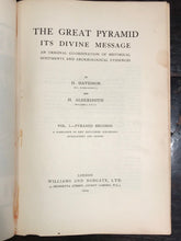 THE GREAT PYRAMID: ITS DIVINE MESSAGE - 1st/1st 1924 - ASTROLOGY ANCIENT EGYPT