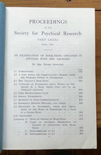 1920-1921 SOCIETY FOR PSYCHICAL RESEARCH - OCCULT PSYCHOLOGY FAIRIES SPRITES