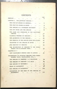 CLEOPATRA'S NEEDLE & OTHER EGYPTIAN OBELISKS - Budge, 1st 1926 - ANCIENT EGYPT