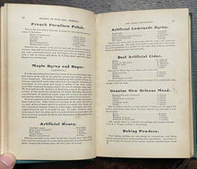 SECRETS OF WISE MEN, CHEMISTS, AND GREAT PHYSICIANS - 1st 1889 - CURES RECIPES