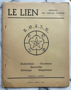 LE LIEN FRENCH OCCULT MAGAZINE - JAN-FEB 1964 - HINDU SPIRITUALITY ETERNITY TIME