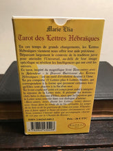TAROT OF THE HEBREW LETTERS Tarot Des Lettres Hebraiques, Marie Elia 1st Ed 2002