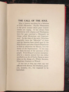 THE CALL OF THE SOUL - Feyrer, 1926 - PSYCHIC, TELEPATHY, SPIRITISM, PROPHECY