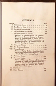 PSYCHOLOGY OF DREAMS - Walsh, 1920 - DREAMS NIGHTMARES PROPHECY MEANINGS